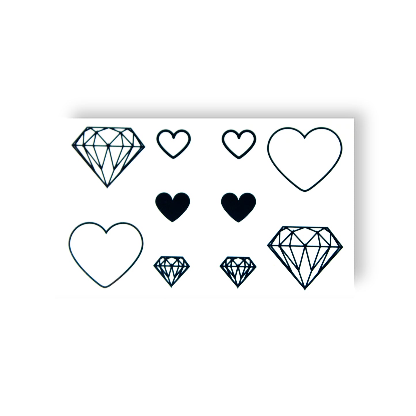 Hearts and diamonds (AN-075) - Tattooshka USA