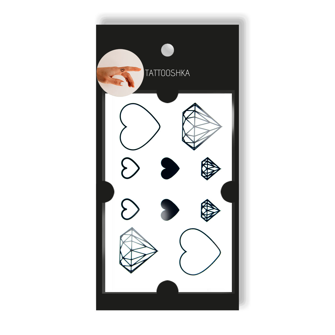 Hearts and diamonds (AN-075) - Tattooshka USA