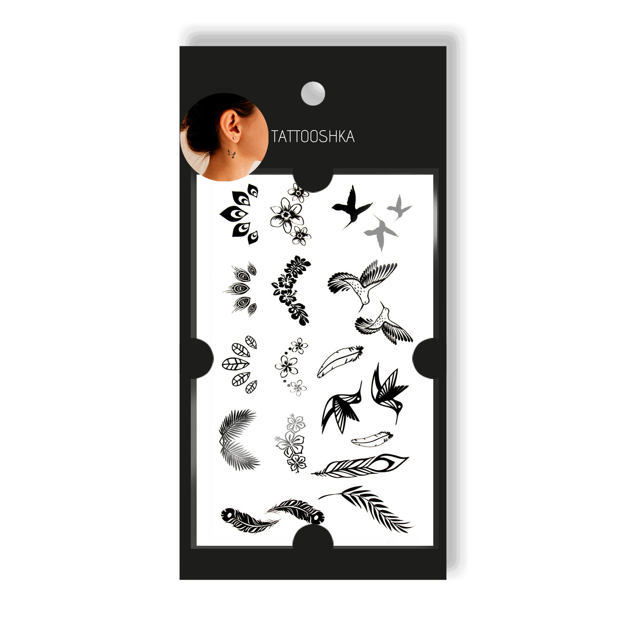 Feathers (AT-120) - Tattooshka USA