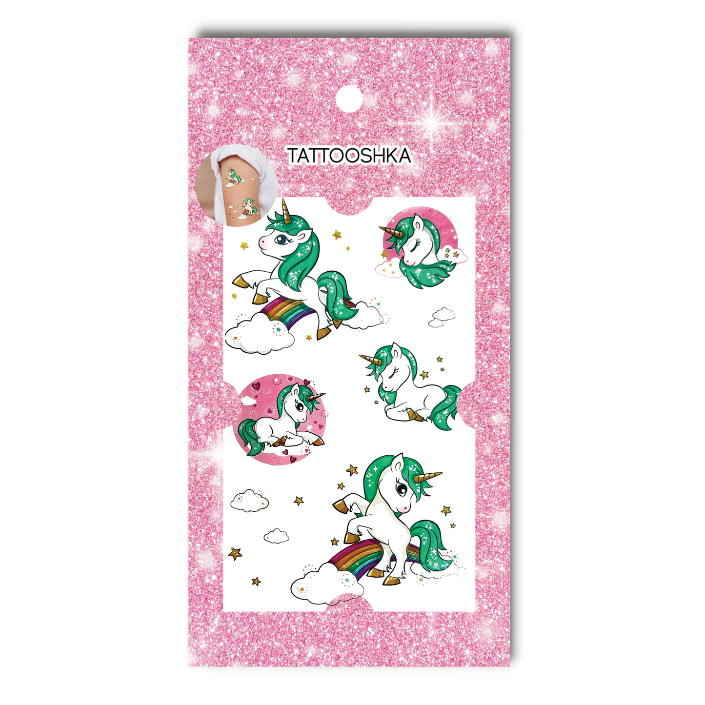Green unicorn (GA-650) - Tattooshka USA