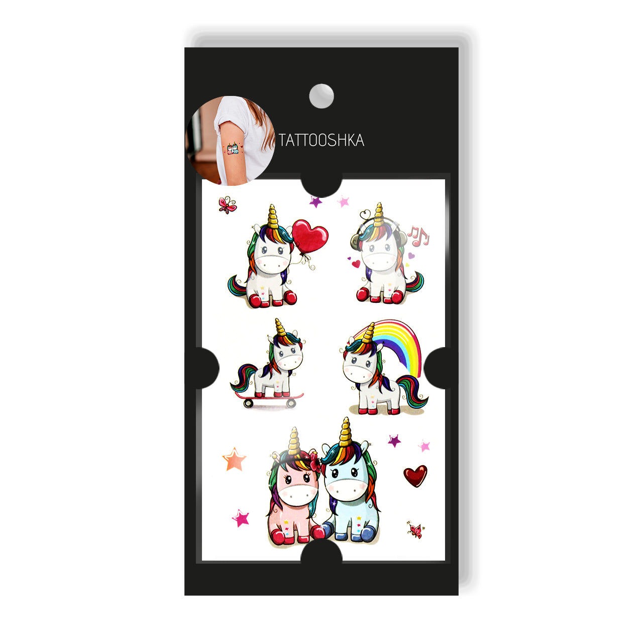 Friendly unicorn (GA-662) - Tattooshka USA