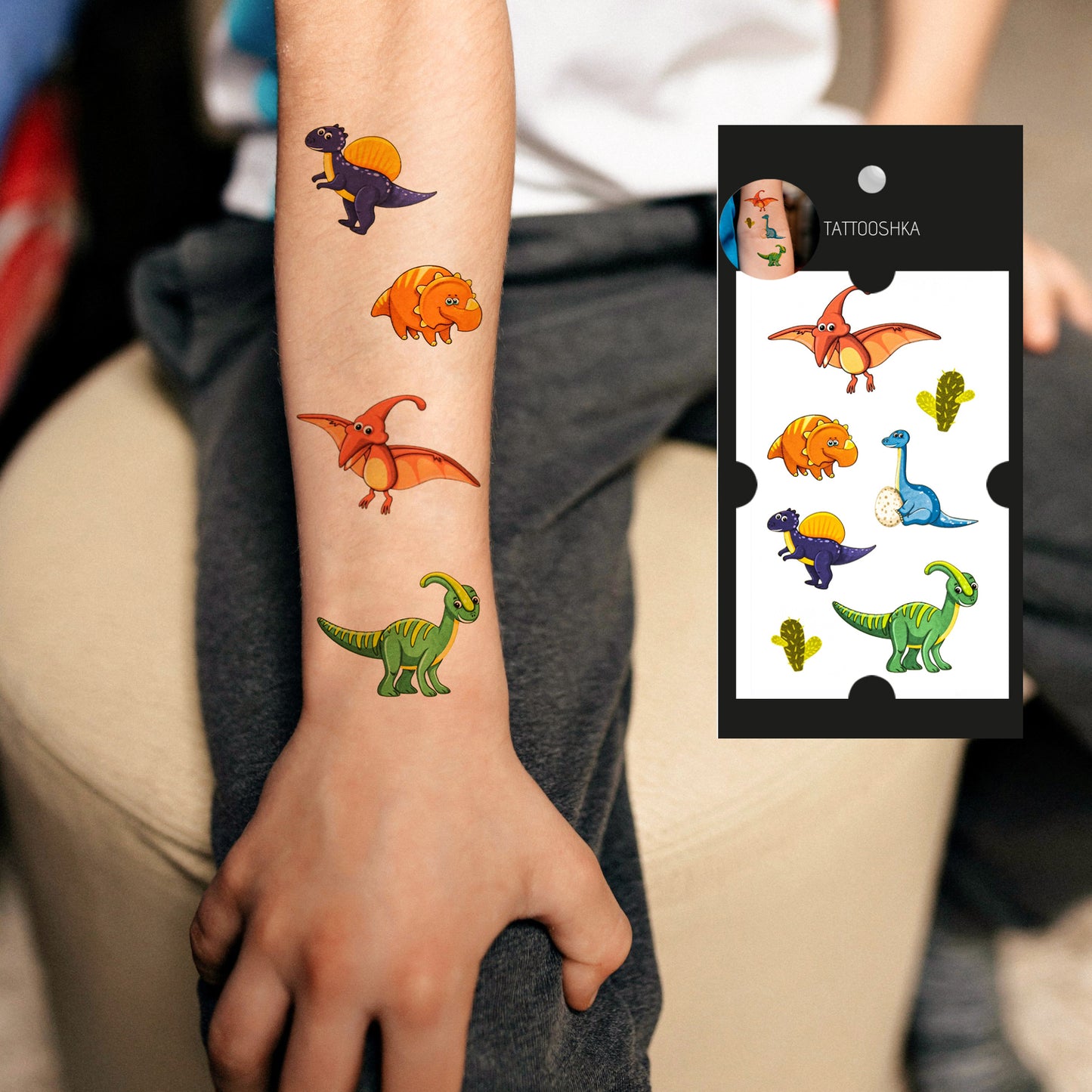 Baby dinosaurs (GB-070) - Tattooshka USA
