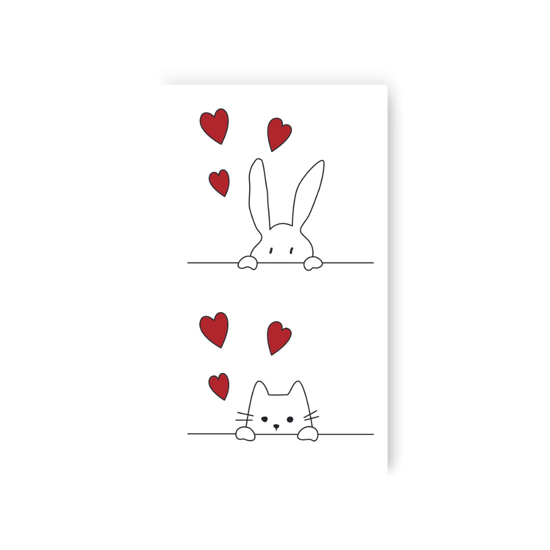 Loving bunny (HC-251) - Tattooshka USA