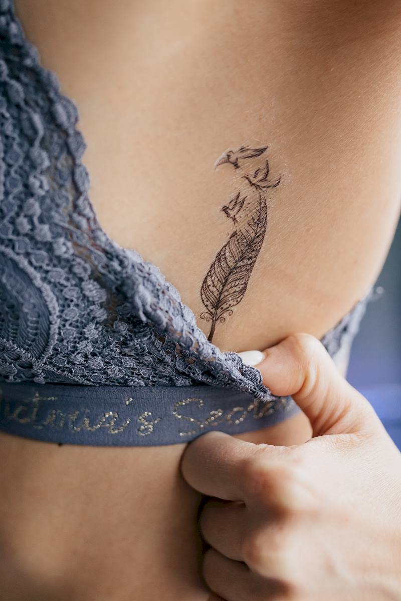 Feathers and birds (L-15) - Tattooshka USA