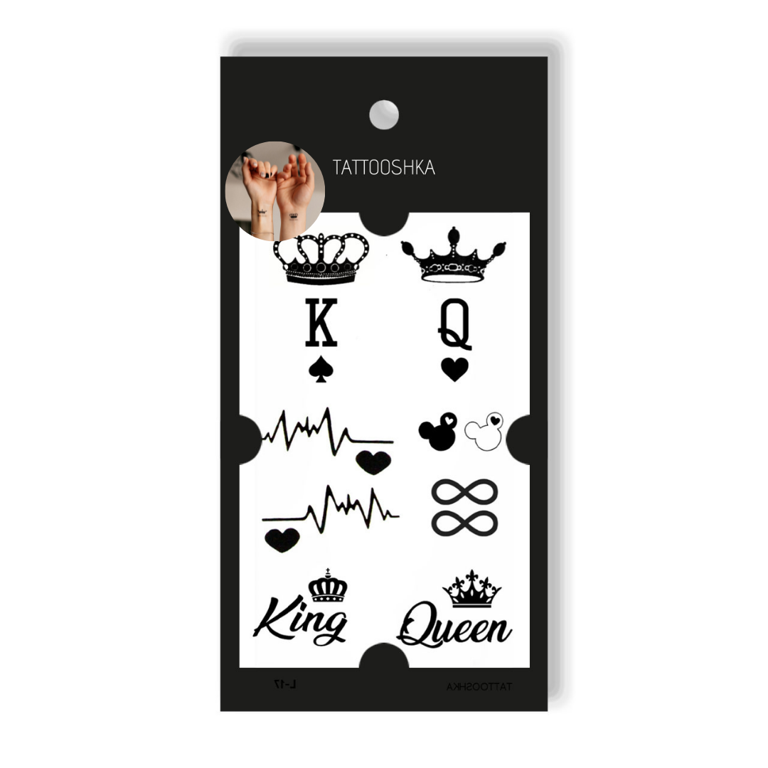 Couples tattoo (L-17) - Tattooshka USA