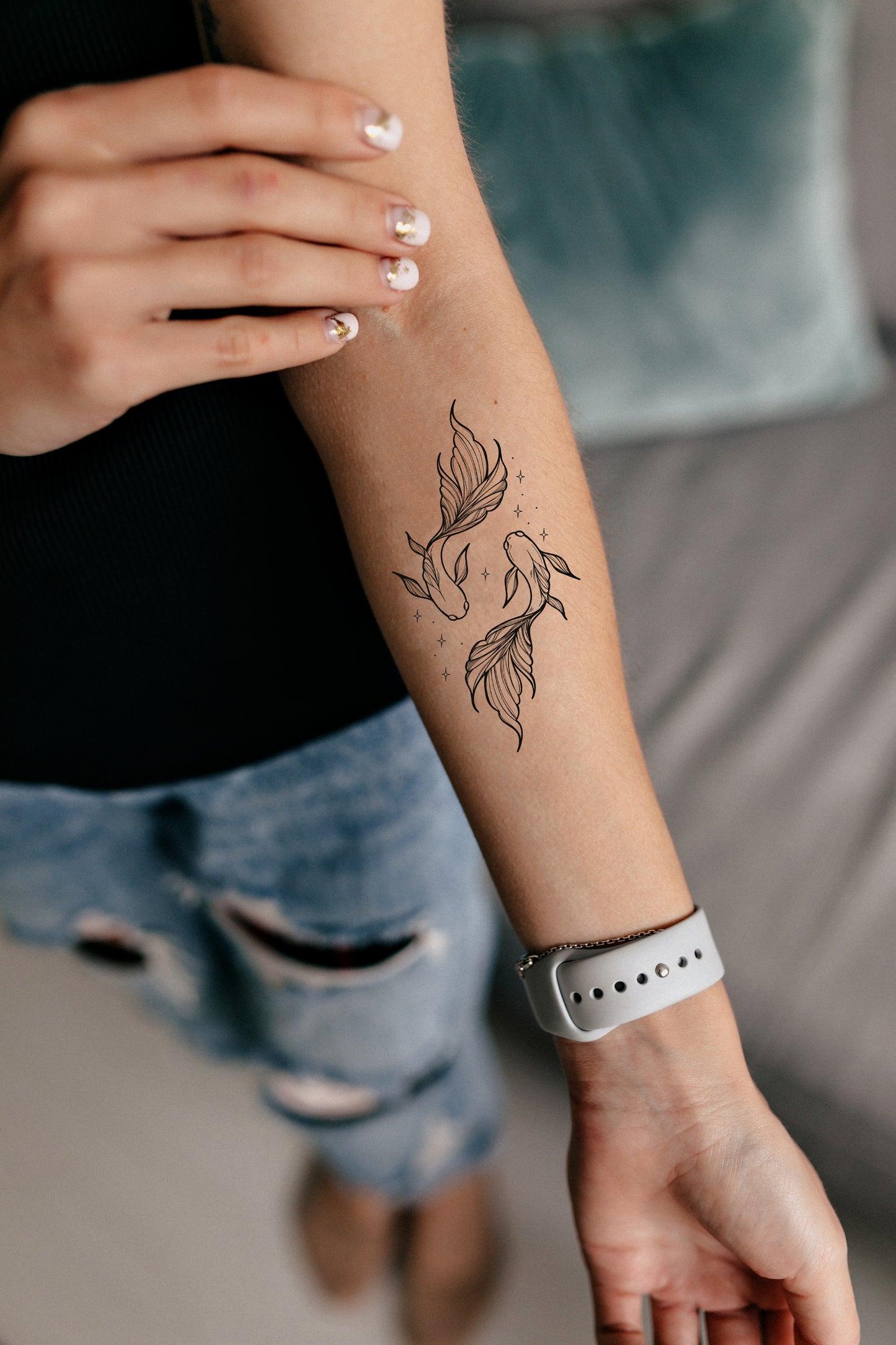 Fish neon (L-72) - Tattooshka USA