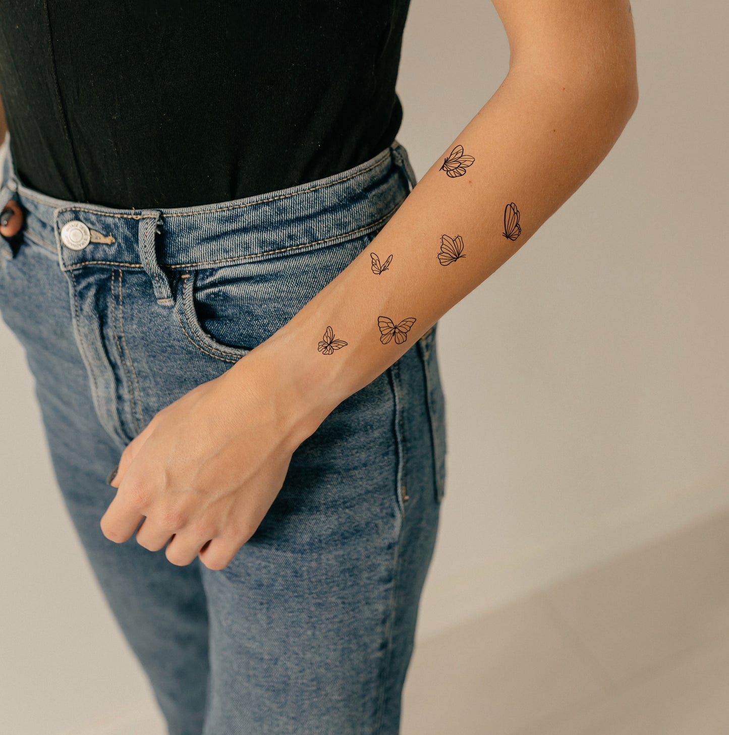 9 butterflies (L-73) - Tattooshka USA