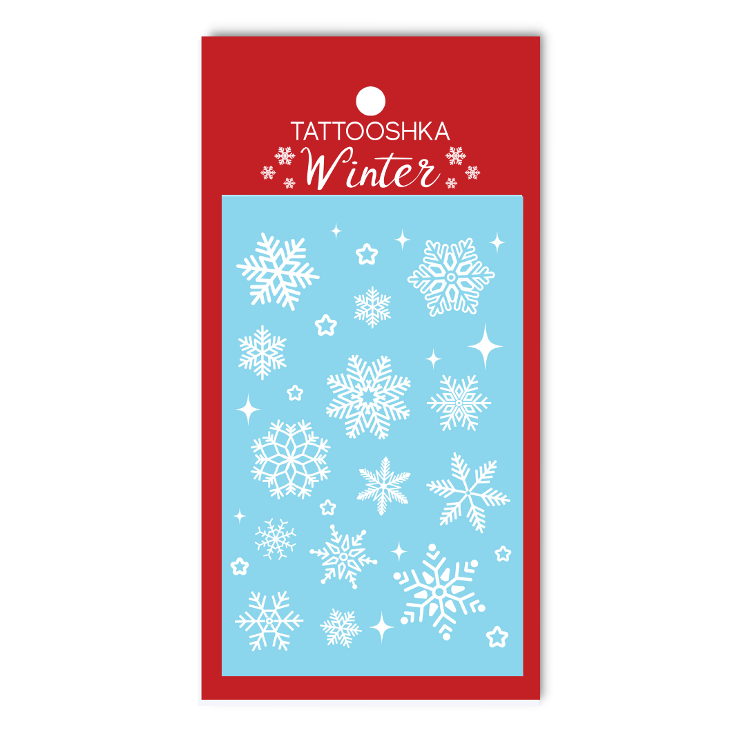 White snowflakes (L-80) - Tattooshka USA
