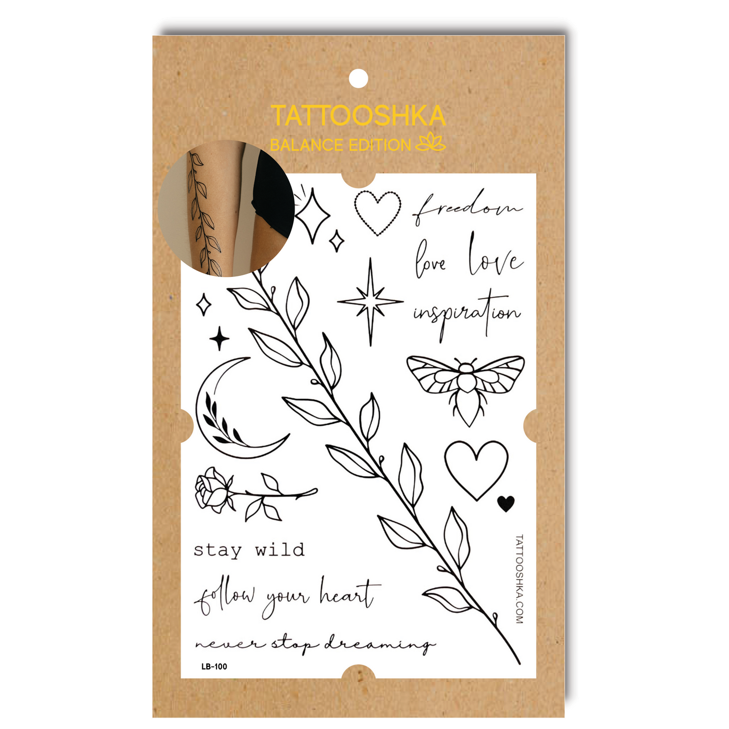 Freedom love (LB-100) - Tattooshka USA