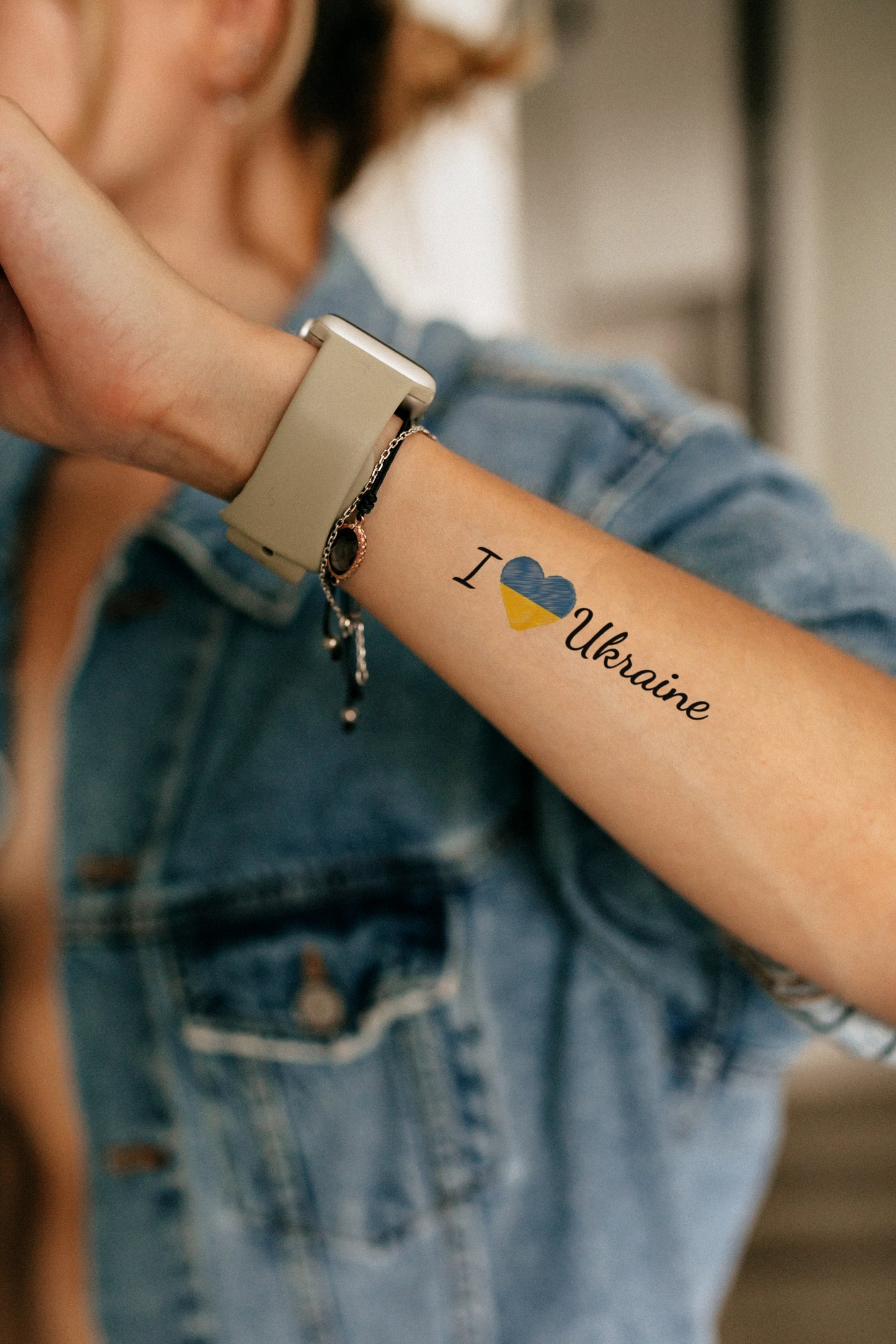 I love Ukraine. Glory to Ukraine (LB-106) - Tattooshka USA