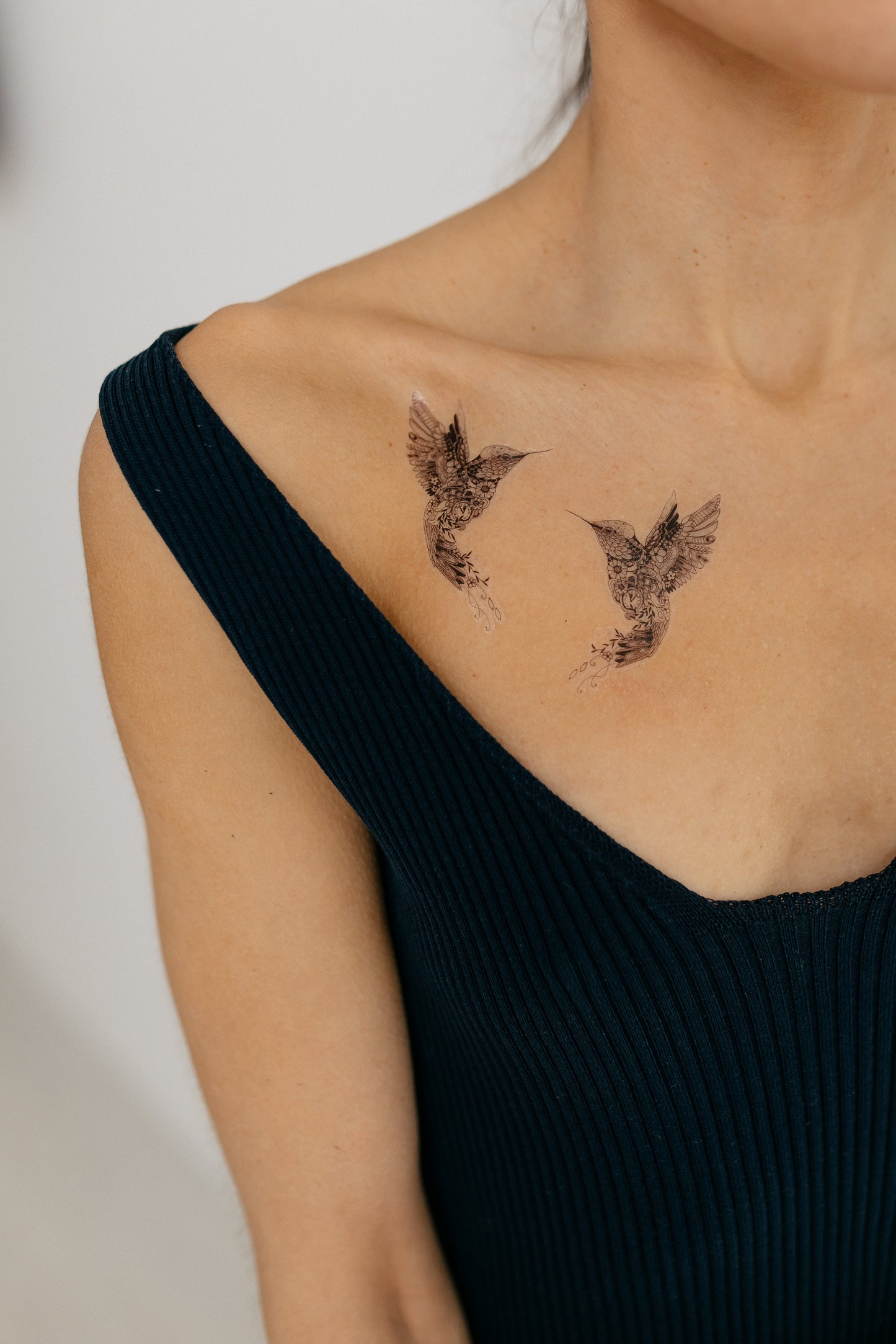 Feathers with mandalas (LB-123) - Tattooshka USA