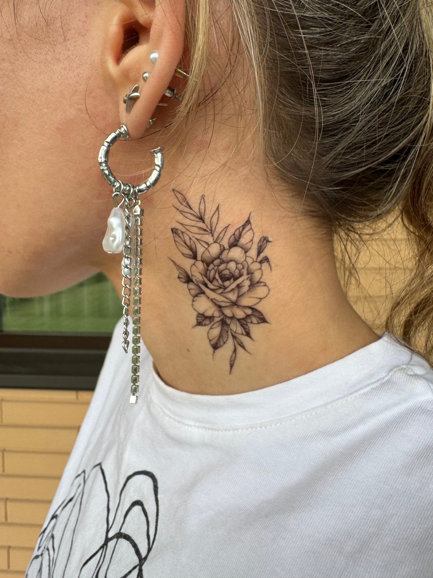 Flower and fox (LB-127) - Tattooshka USA