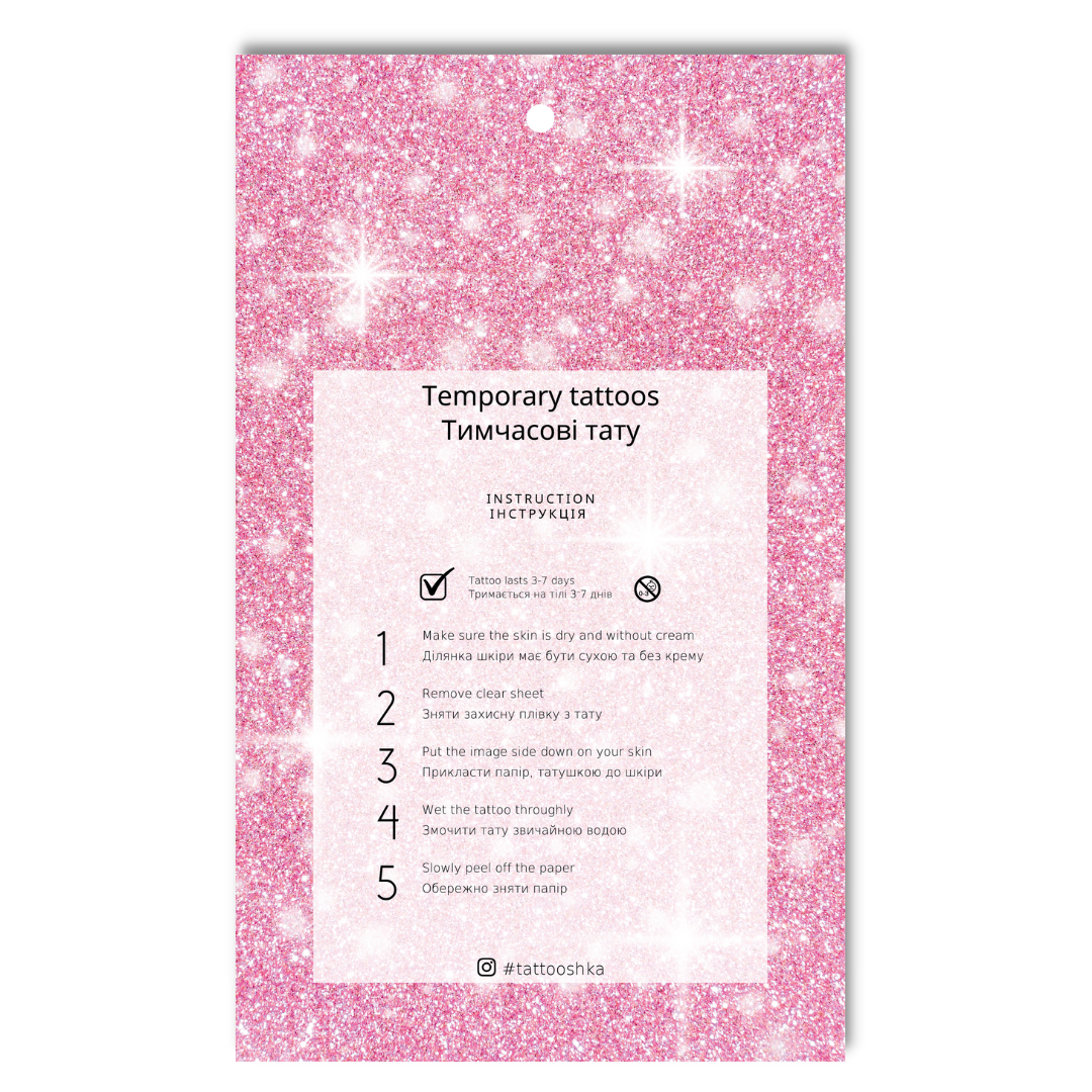 Watercolor set of 8 flowers (LB-131) - Tattooshka USA