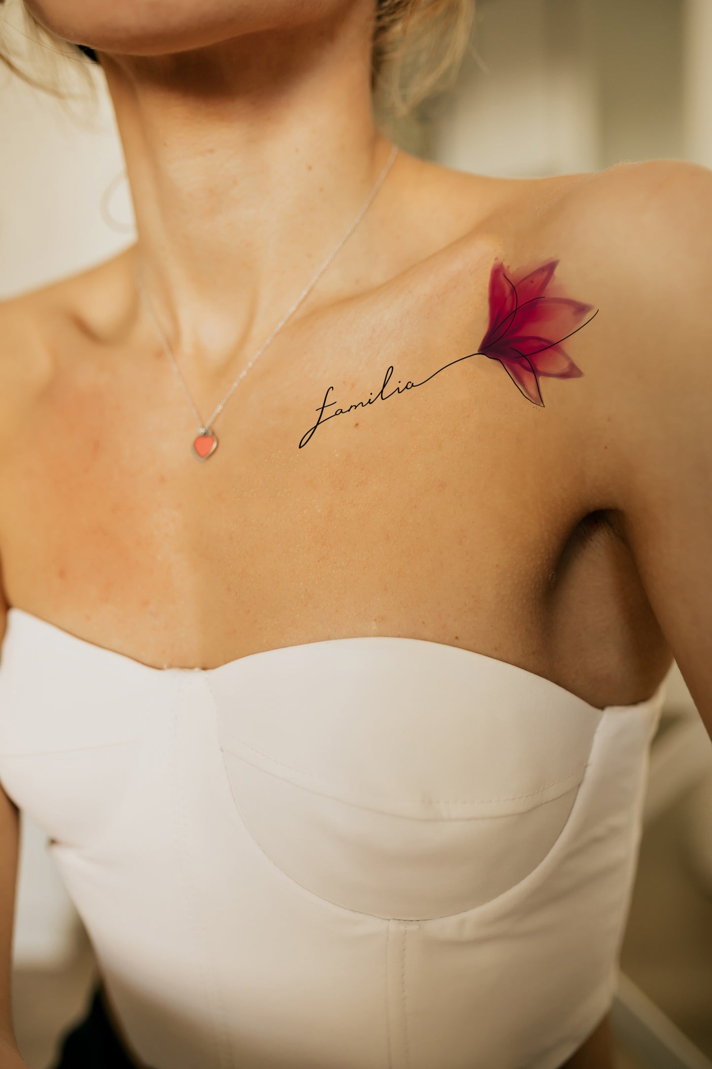 Flowers watercolor Freedom (LB-152) - Tattooshka USA