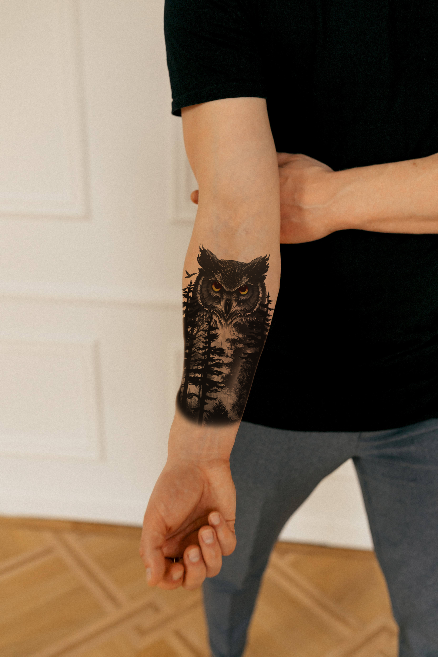 Owl in the forest (LB-159) - Tattooshka USA