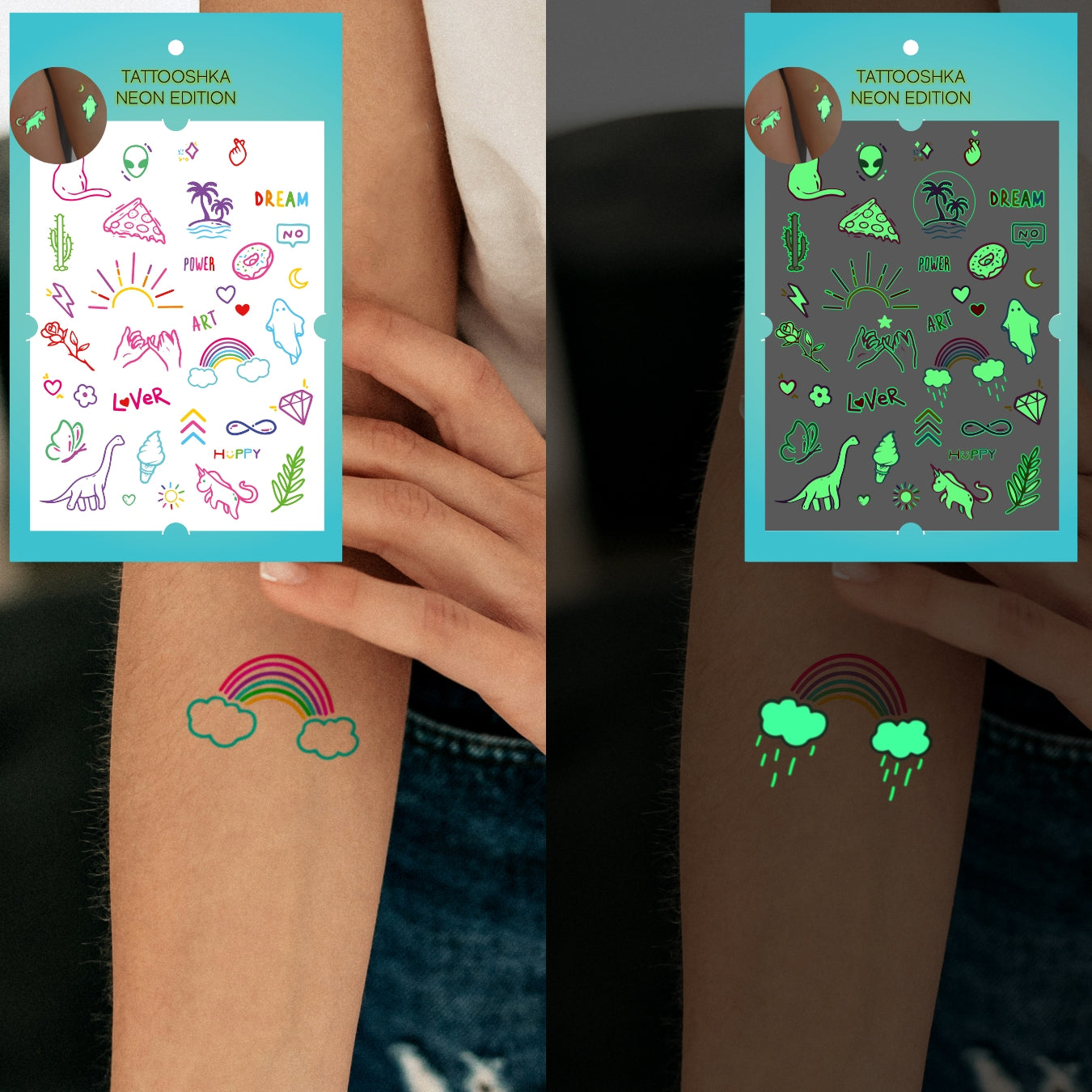 HAPPY neon (LB-165) - Tattooshka USA