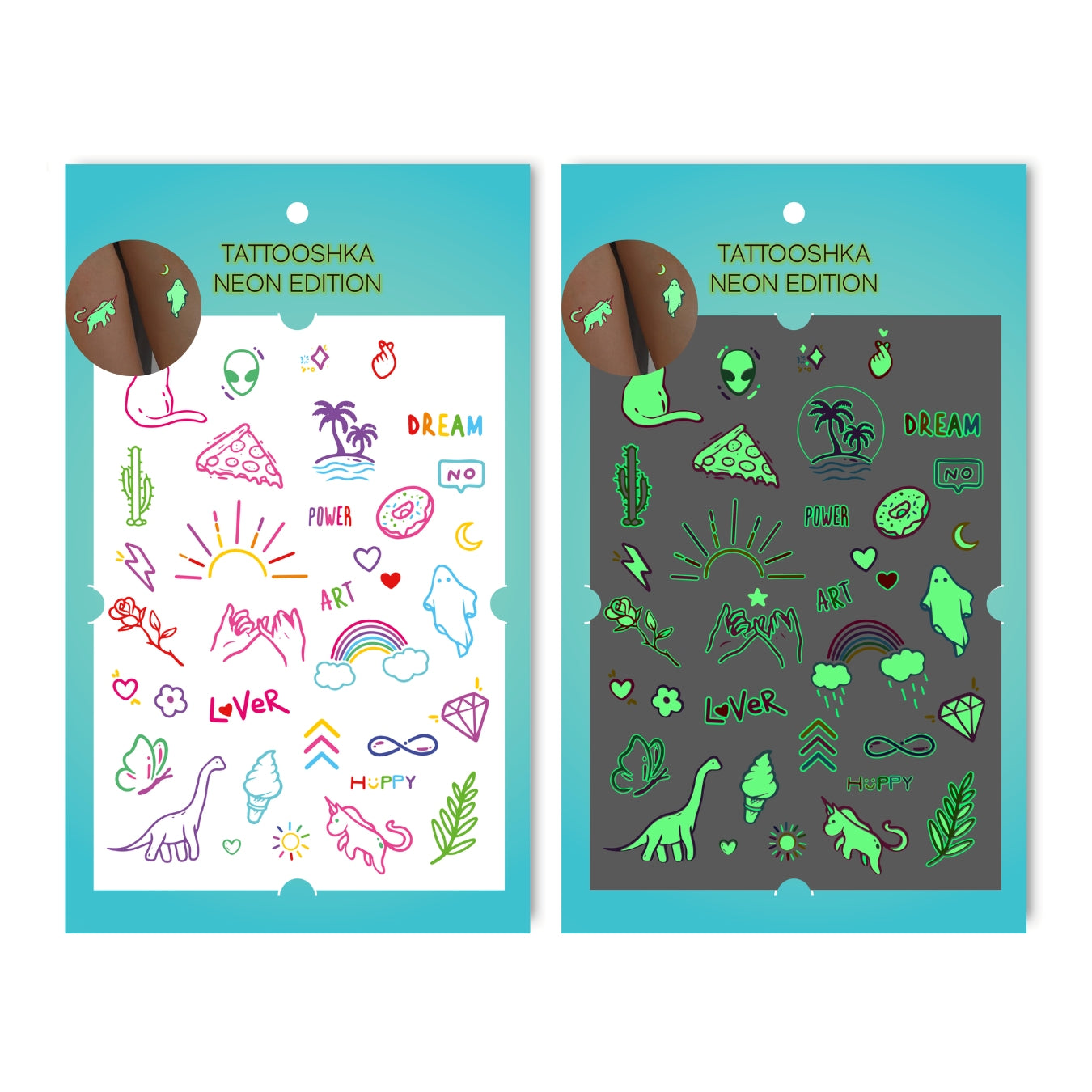 HAPPY neon (LB-165) - Tattooshka USA