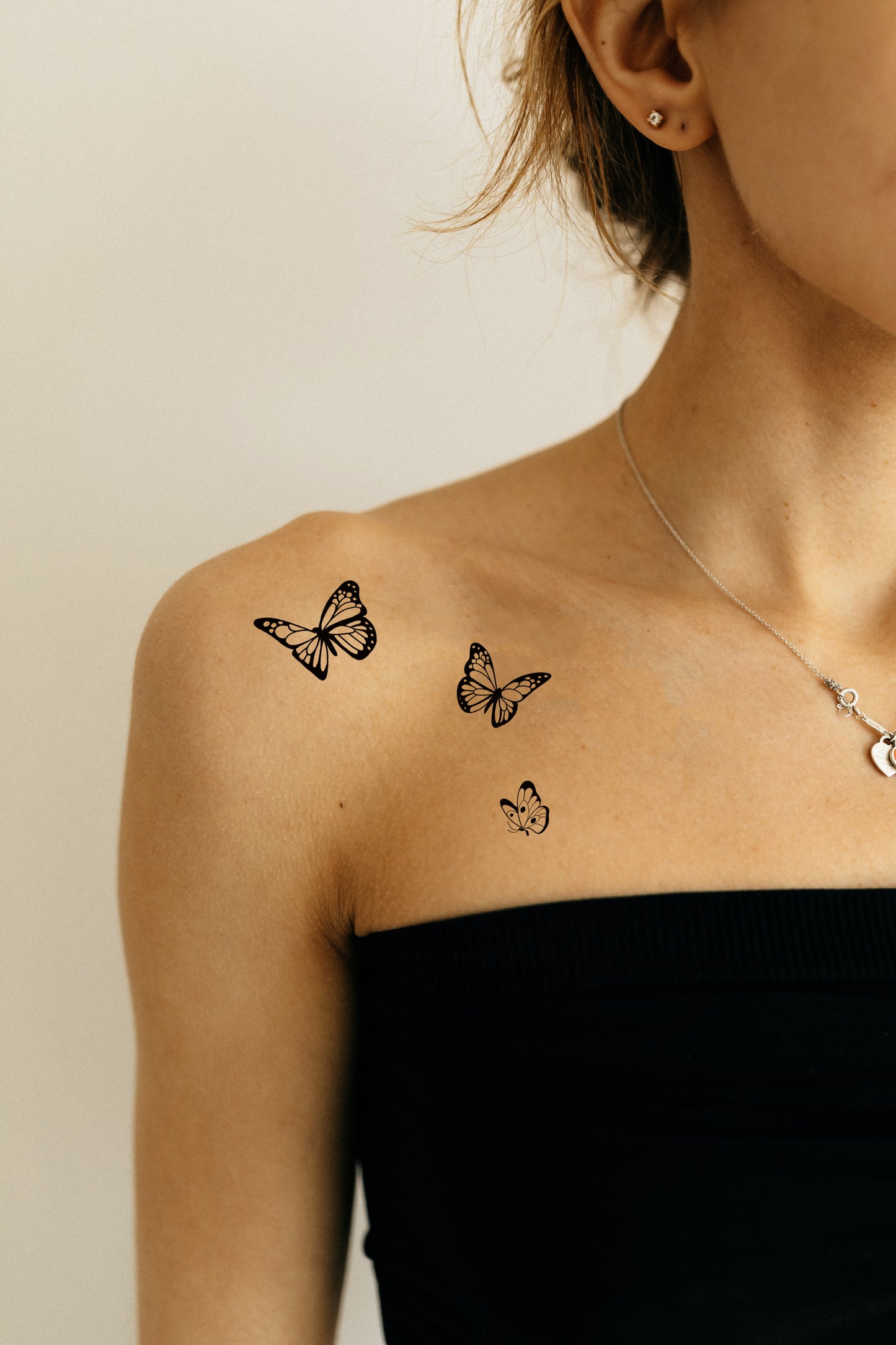 Butterflies and flowers (LB-188) - Tattooshka USA