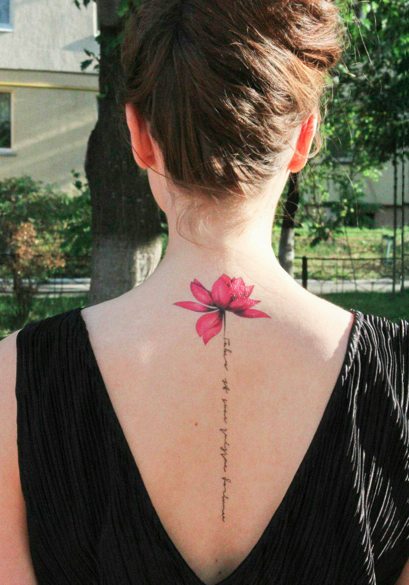 Colorful lotuses (RX-656) - Tattooshka USA