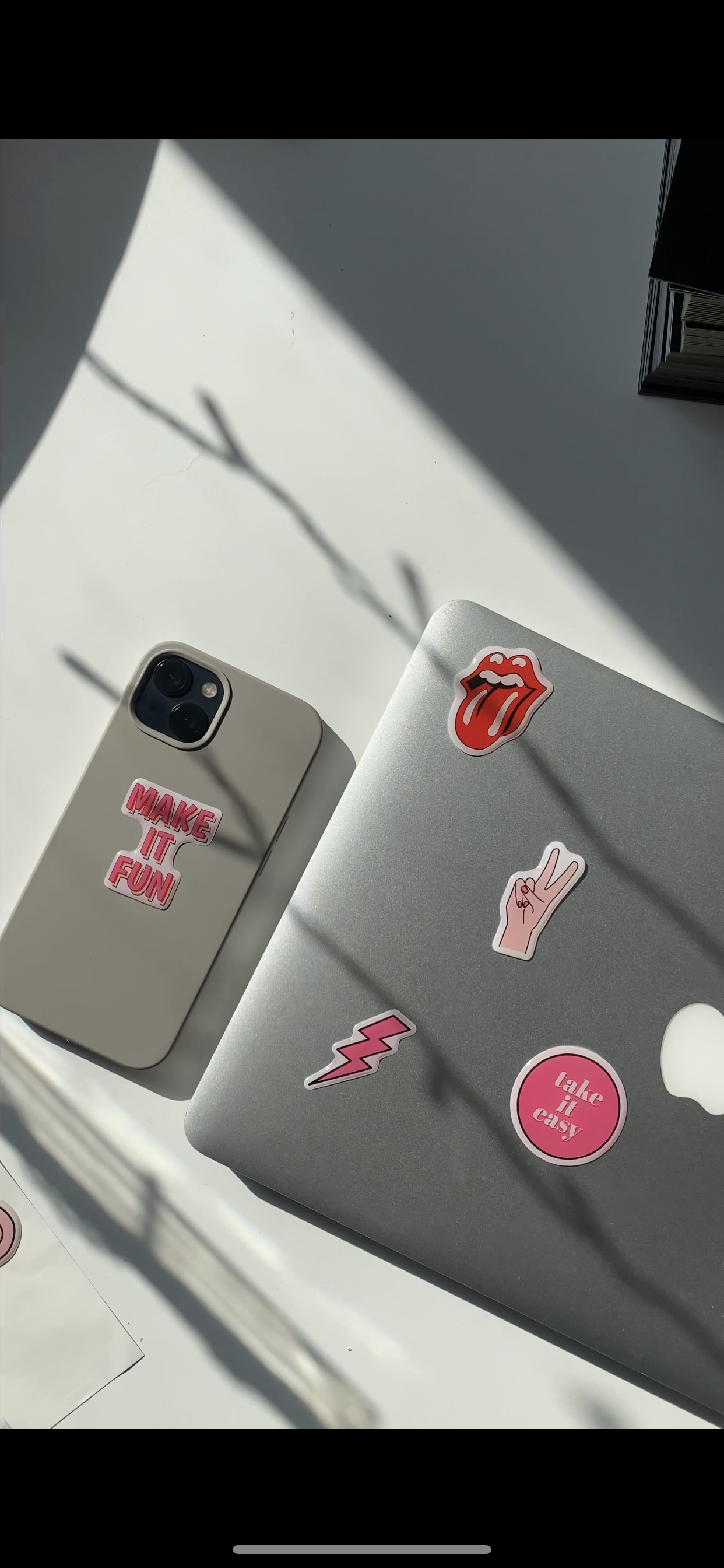 3D stickers "Make it fun". Set of 6 stickers (SB-27) - Tattooshka USA