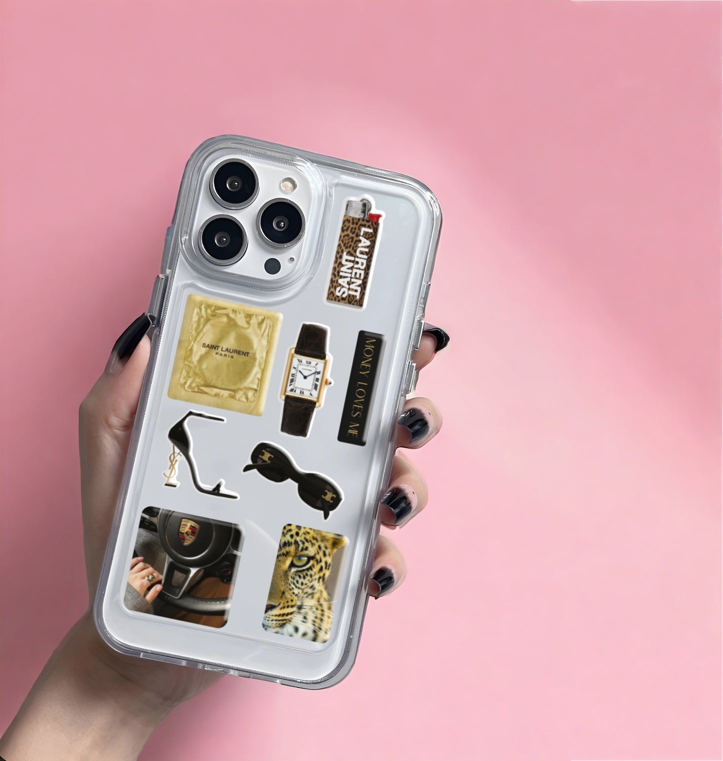 3D stickers "Gold edition". Set of 8 stickers (SB-44) - Tattooshka USA