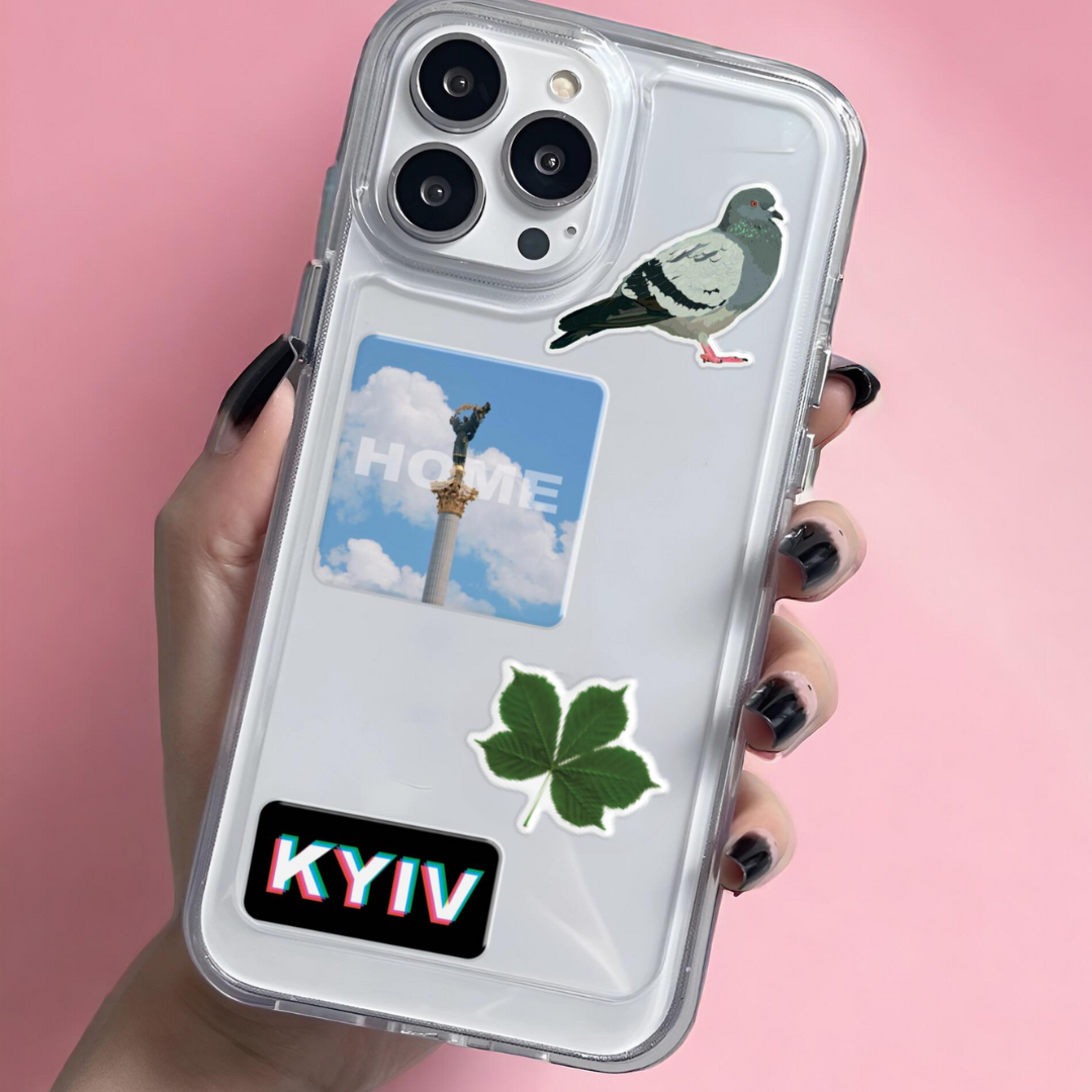 3D stickers "Kyiv Home". Set of 8 stickers (SB-49) - Tattooshka USA