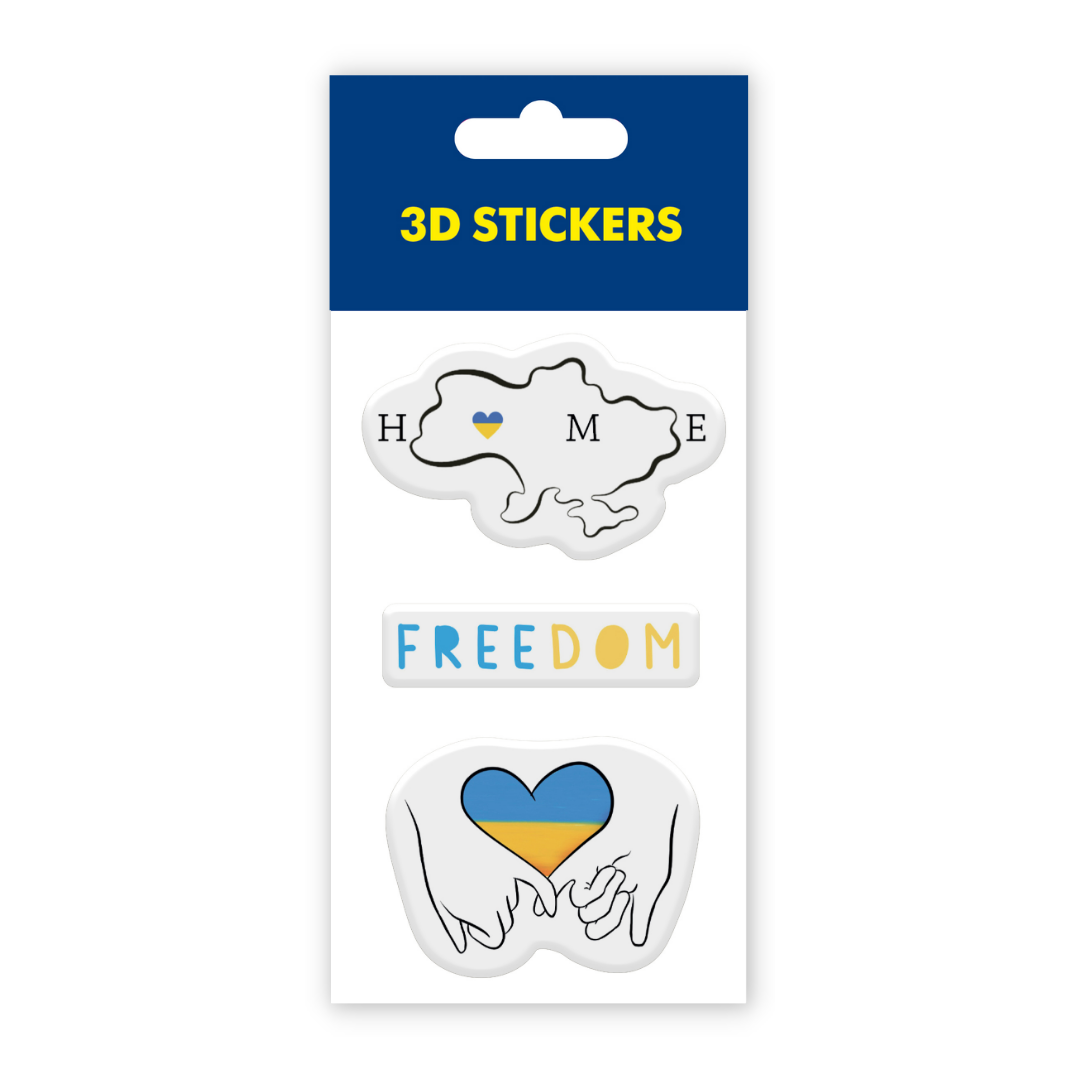 3D stickers "Freedom" (SM-01) - Tattooshka USA