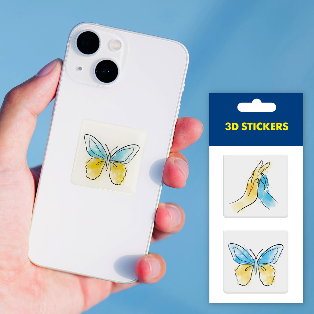 3D stickers "Butterfly" (SM-04) - Tattooshka USA