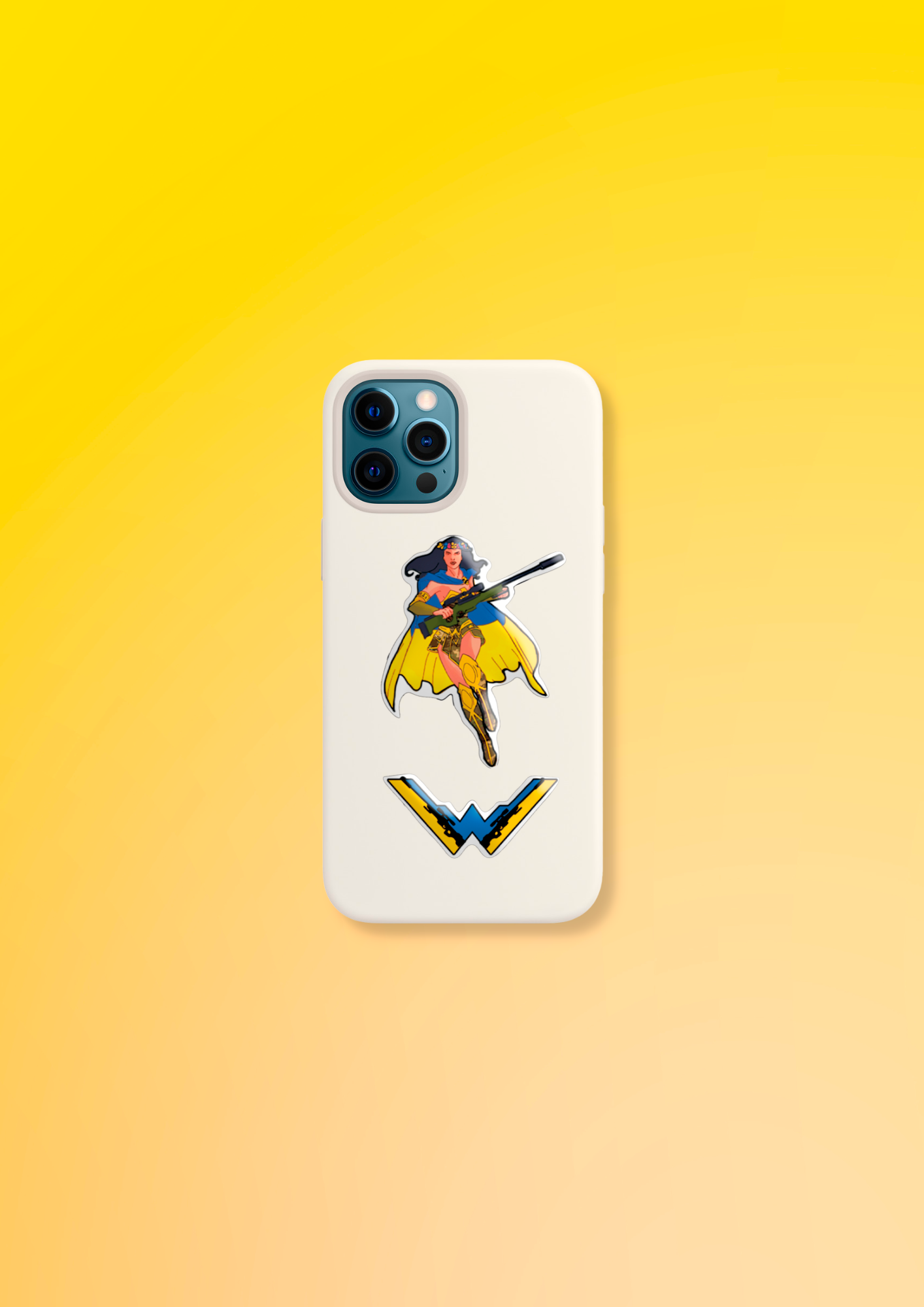 3D stickers "Ukrainian girl" (SM-17) - Tattooshka USA