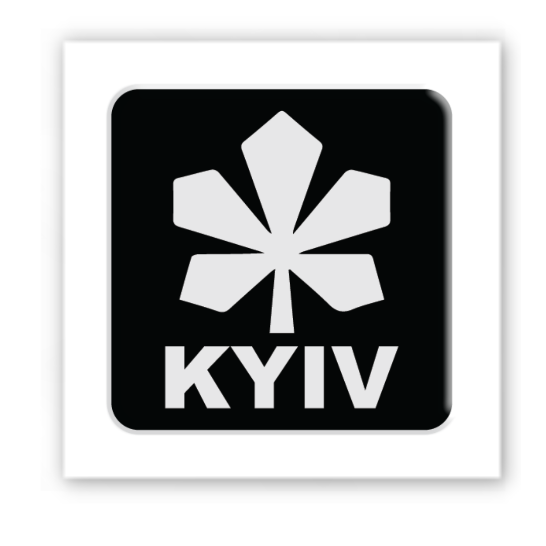 3D sticker "Kyiv black" (SX-123) - Tattooshka USA