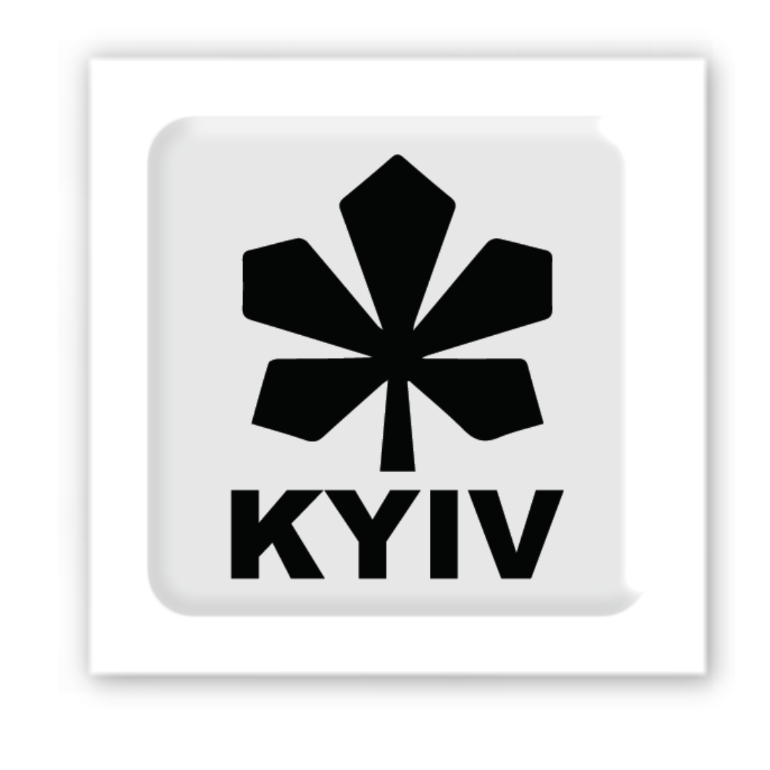 3D sticker "Kyiv white" (SX-124) - Tattooshka USA
