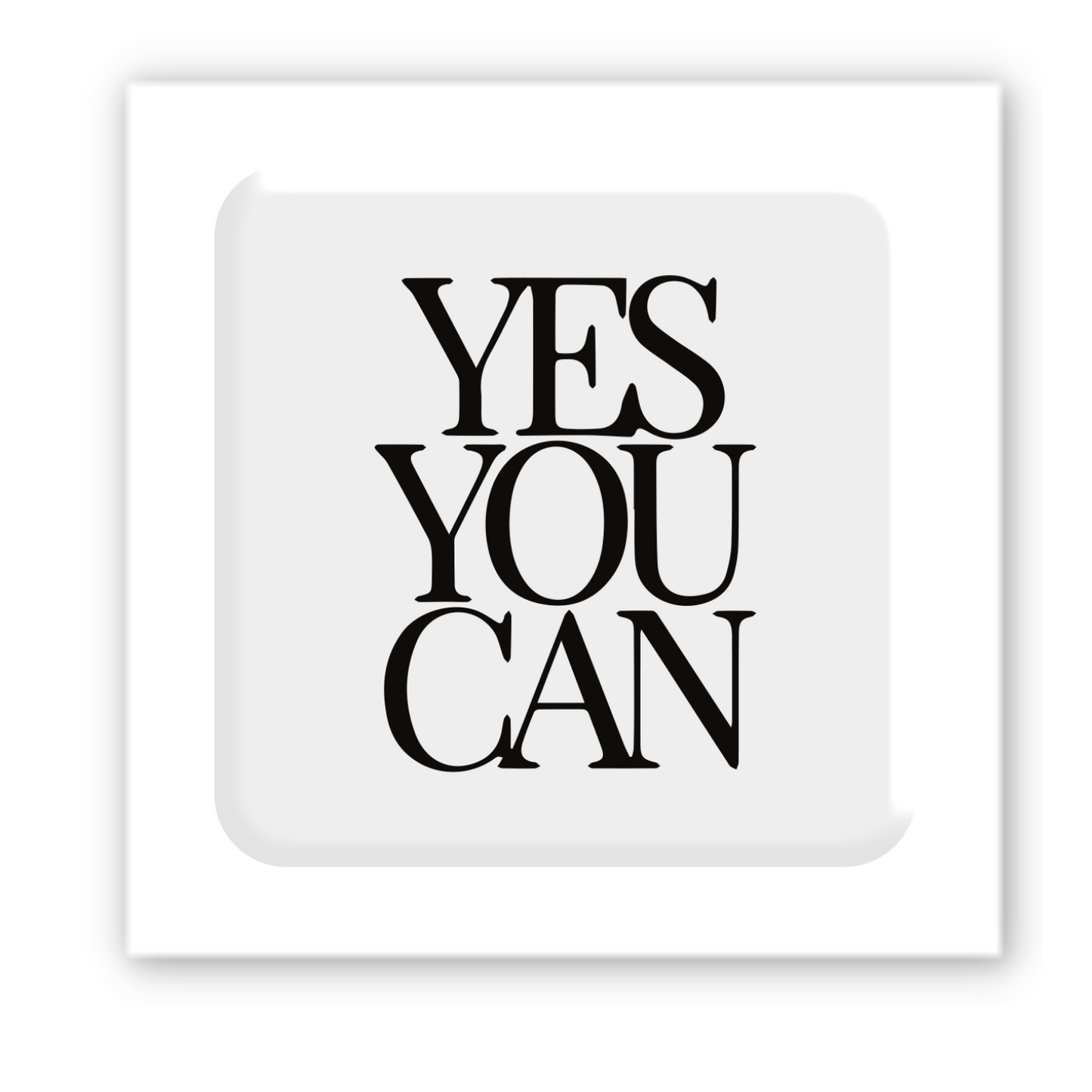 3D sticker "Yes you can" (SX-154) - Tattooshka USA