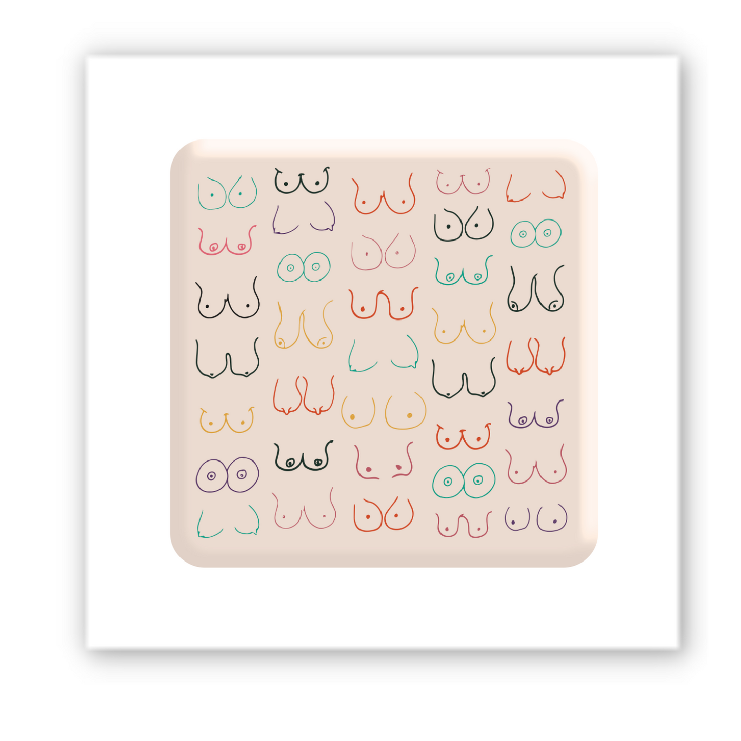 3D sticker "Boobs" (SX-166) - Tattooshka USA