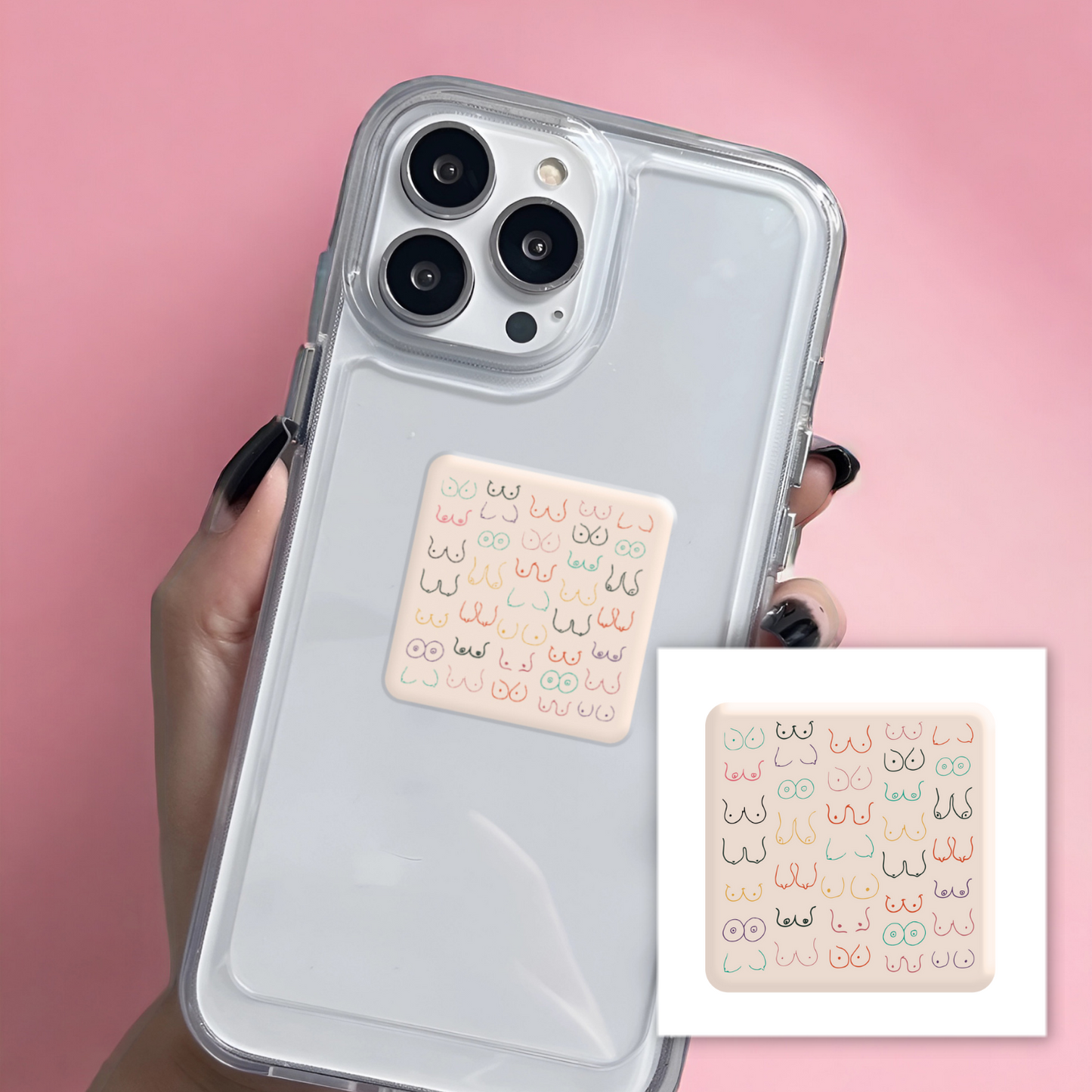 3D sticker "Boobs" (SX-166) - Tattooshka USA