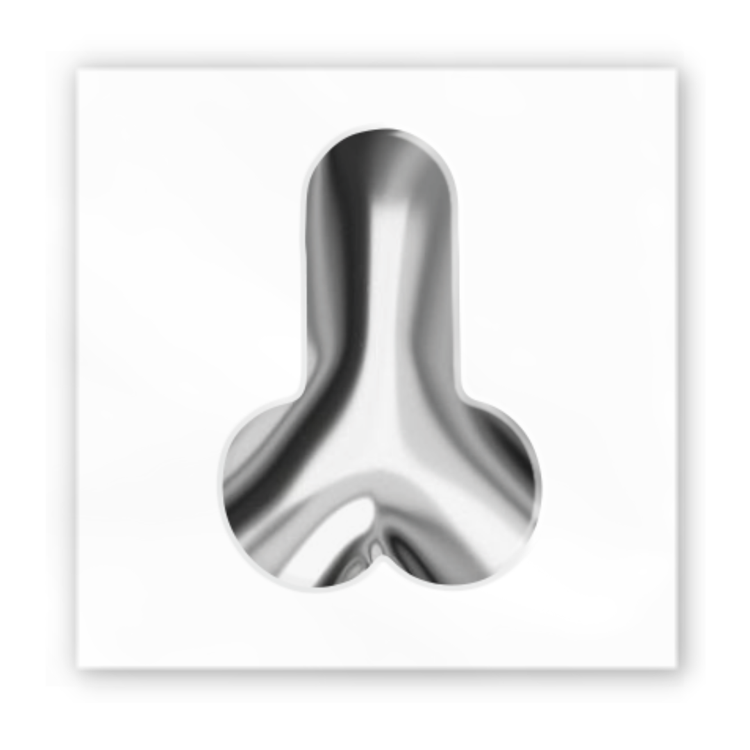3D sticker "Silver Love" (SX-188) - Tattooshka USA