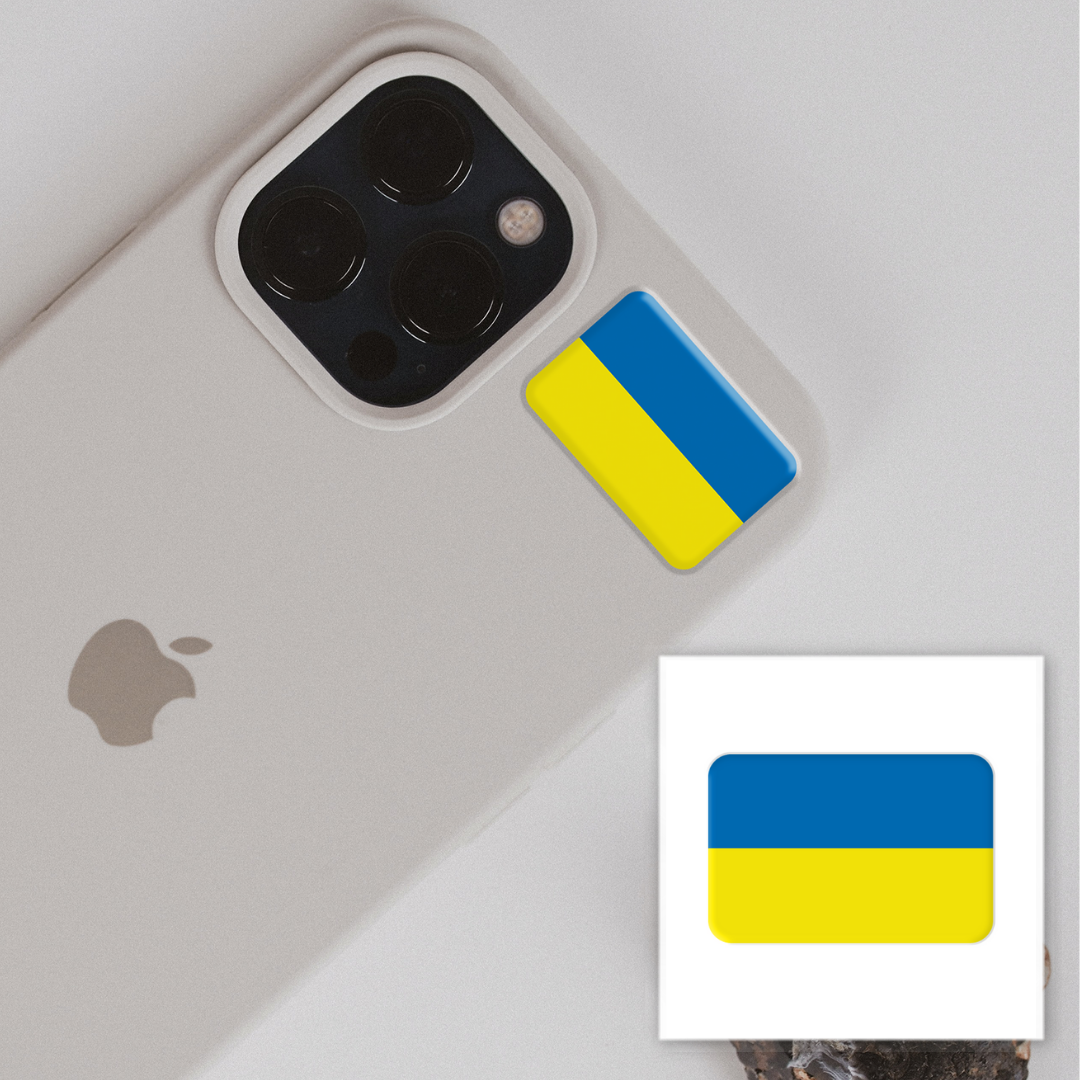 3D sticker "Ukraine flag" (SX-71) - Tattooshka USA