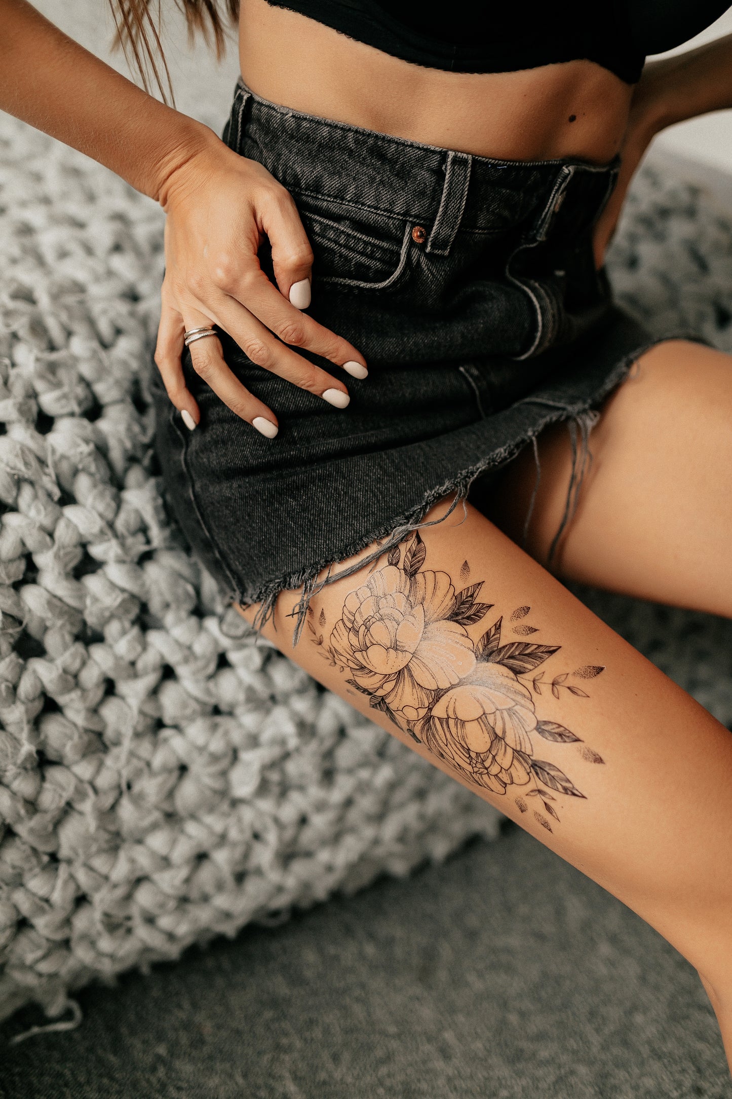 Big peony (TH-385) - Tattooshka USA