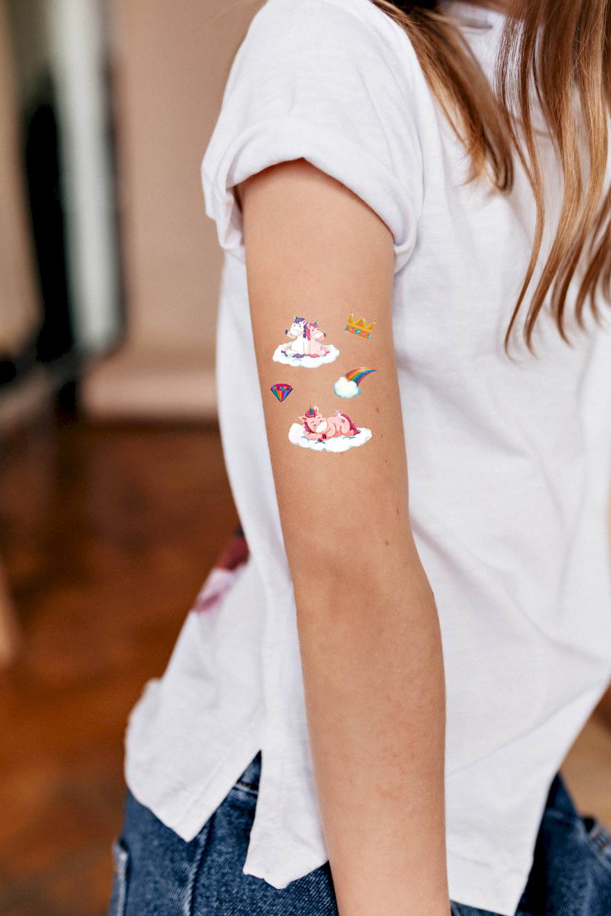 Unicorns with sparkles (GB-E044) - Tattooshka USA