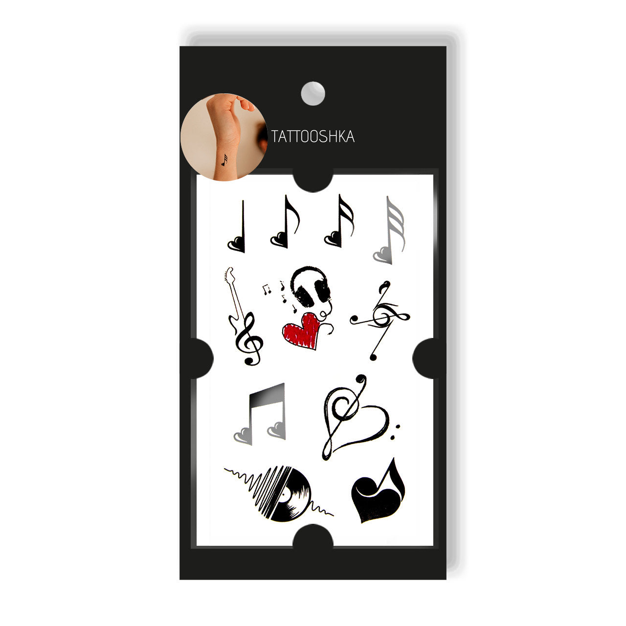 Music is life (HC-245) - Tattooshka USA