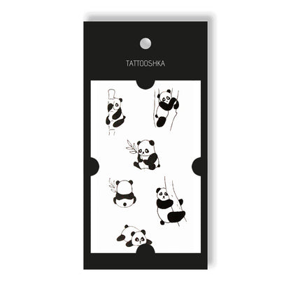 Mini pandas (HC-022) - Tattooshka USA