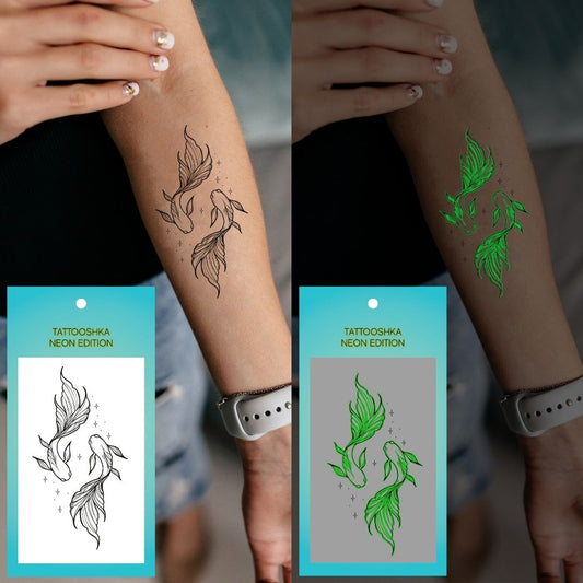 Fish neon (L-72) - Tattooshka USA