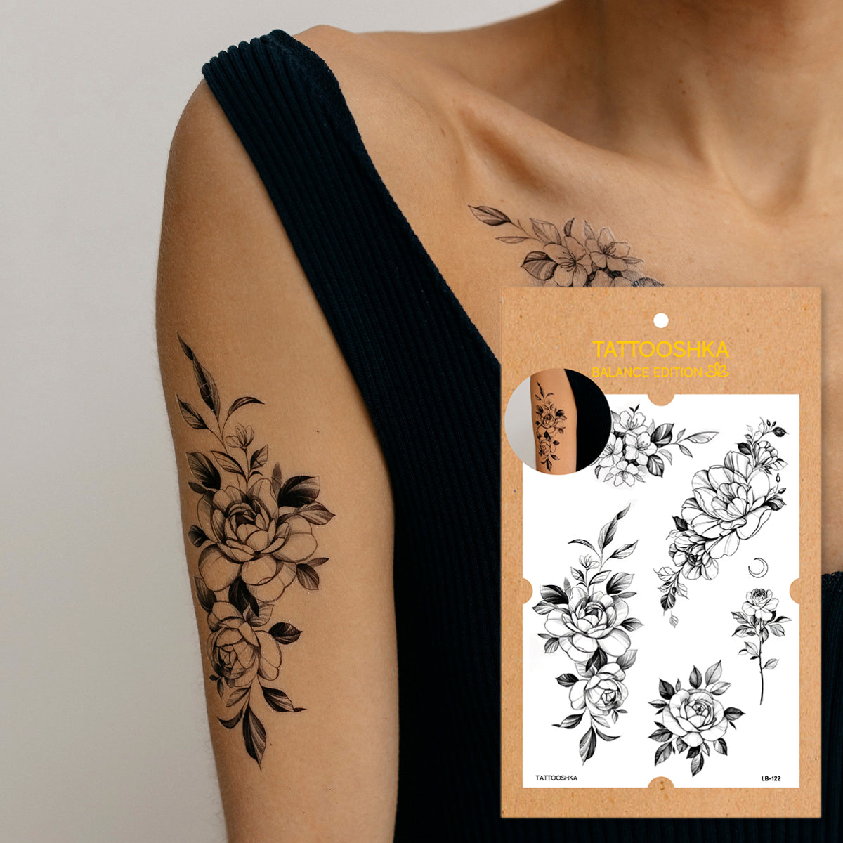 Peonies (LB-122) - Tattooshka USA