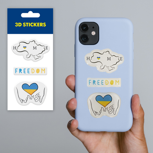 3D stickers "Freedom" (SM-01) - Tattooshka USA