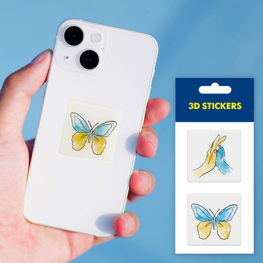 3D stickers "Butterfly" (SM-04) - Tattooshka USA