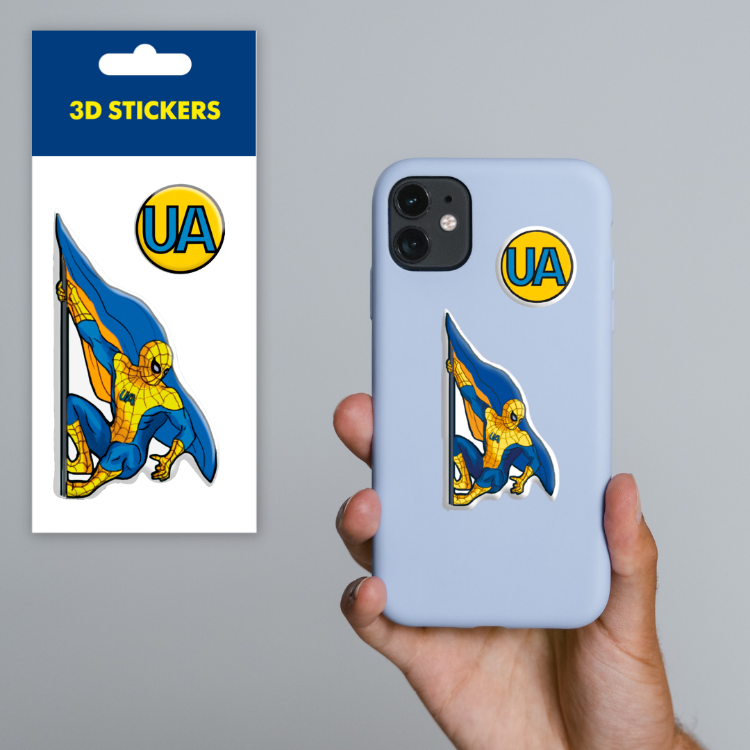 3D stickers "Ukrainian hero" (SM-16) - Tattooshka USA