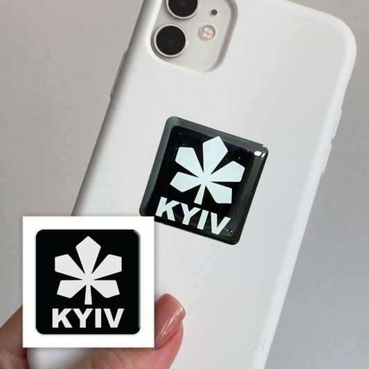 3D sticker "Kyiv black" (SX-123) - Tattooshka USA