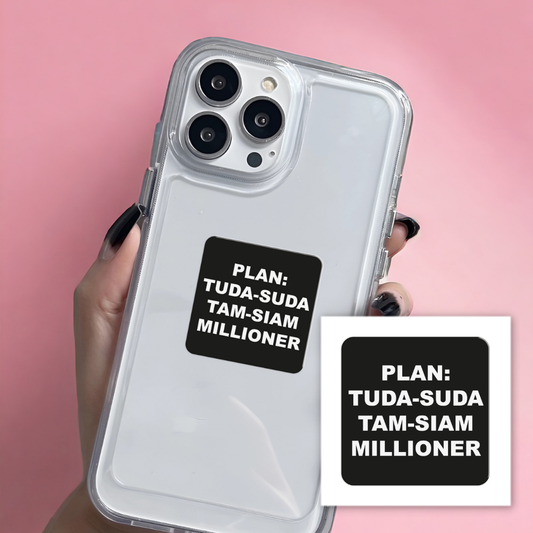 3D sticker "Plan: tuda-suda" (SX-208) - Tattooshka USA