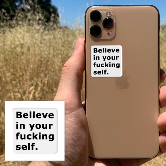 3D sticker "Believe in yourself" (SX-73) - Tattooshka USA