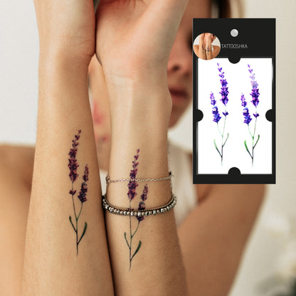 Two lavenders (WM-372) - Tattooshka USA