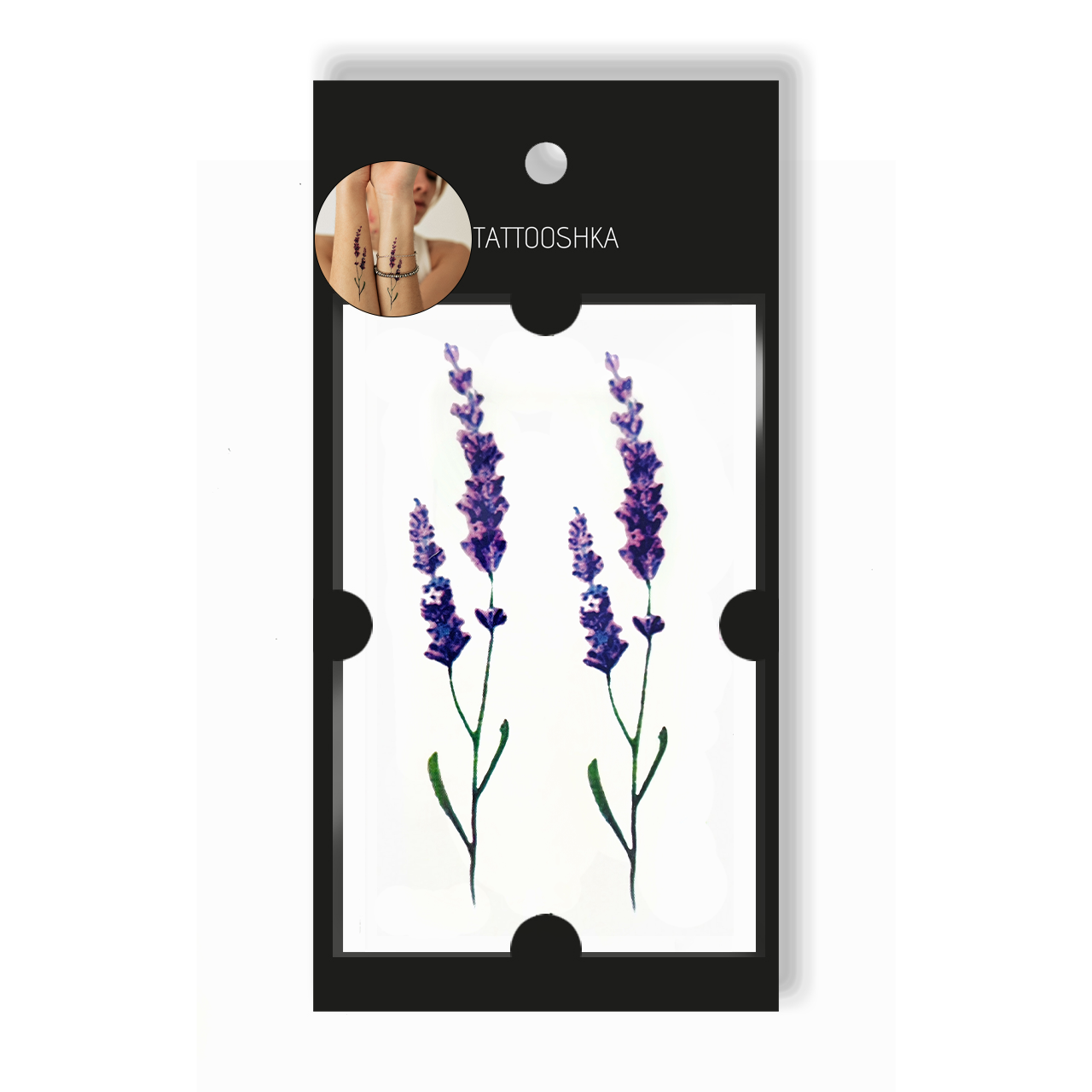 Two lavenders (WM-372) - Tattooshka USA